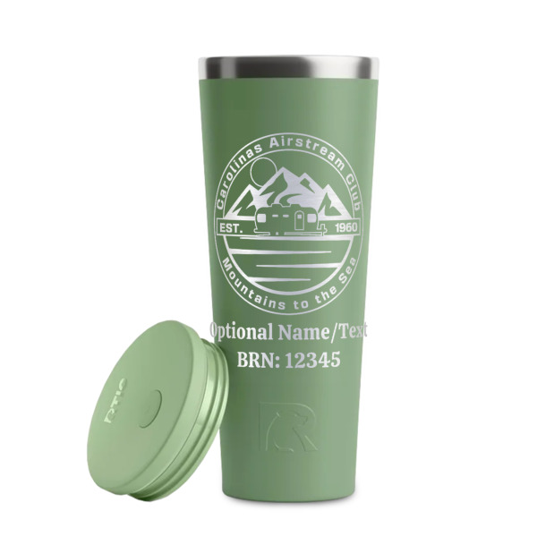 Custom Design - Light Green RTIC Everyday Tumbler - 28 oz. - Lid Off