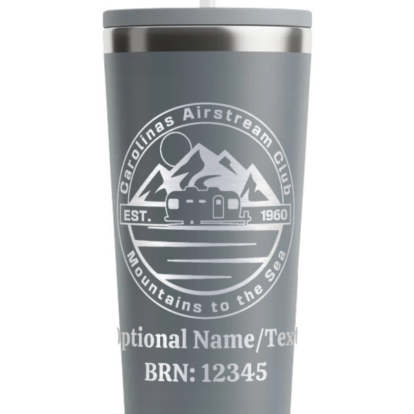 Custom Design - Grey RTIC Everyday Tumbler - 28 oz. - Close Up