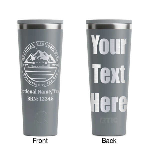 Custom Design - Grey RTIC Everyday Tumbler - 28 oz. - Front and Back