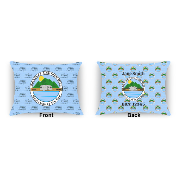 Custom Design - Indoor Rectangular Burlap Pillow (Front and Back)