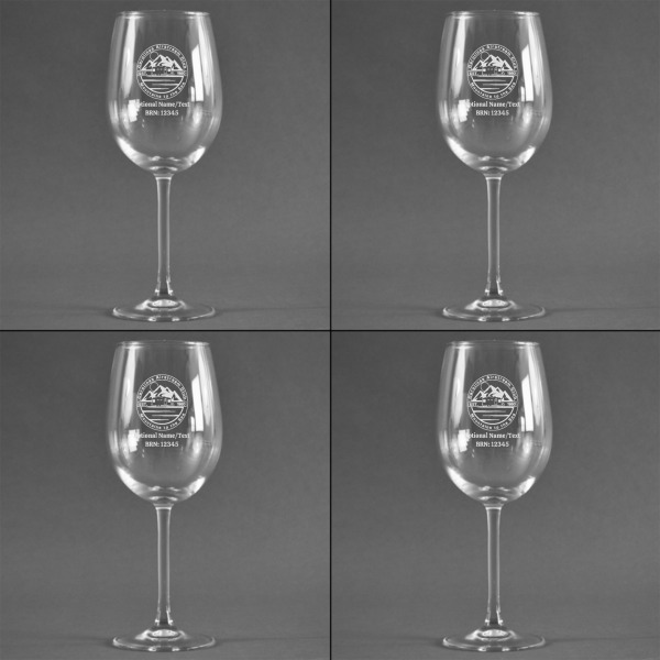 Custom Design - Set of Four Personalized Wineglasses - Approval