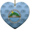 Design Your Own Heart Ceramic Ornament