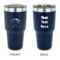 Design Your Own 30 oz Stainless Steel Tumbler - Navy - Double-Sided