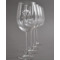 Design Your Own Wine Glasses - Laser Engraved - Set of 4