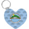 Design Your Own Heart Plastic Keychain