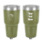 Design Your Own 30 oz Stainless Steel Tumbler - Olive - Double-Sided
