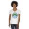 Design Your Own Women's V-Neck T-Shirt - White