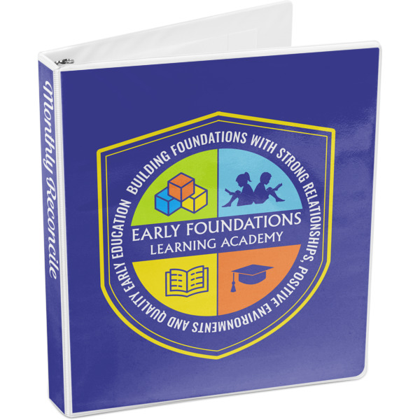 Custom Design - 3-Ring Binder - 1" - Angled