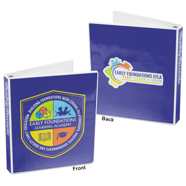 Custom Design - 3-Ring Binder - 1" - Front and Back