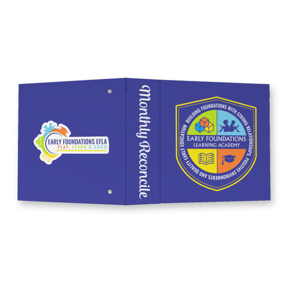Custom Design - 3 Ring Binders - Full Wrap - 2" - Open Outside