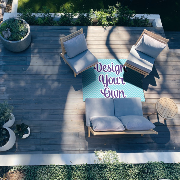 Custom Design - 4'x6' Patio Rug - In context