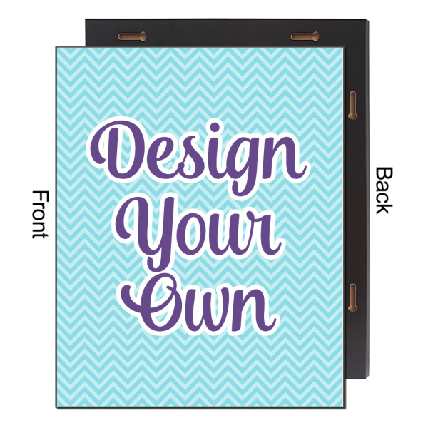 Custom Design - 16x20 Wood Print - Front & Back View