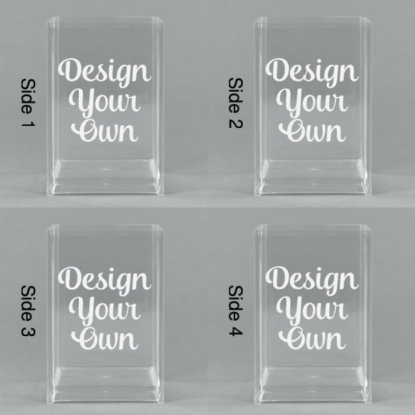 Custom Design - Acrylic Pen Holder - All Sides