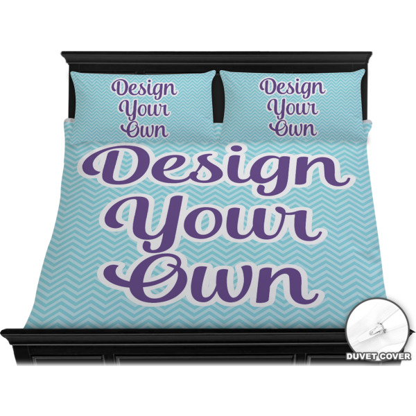 Custom Design - Bedding Set - King - Duvet - On Bed