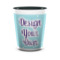 Design Your Own Ceramic Shot Glass - 1.5 oz - Two Tone - Set of 4