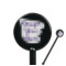 Design Your Own 5.5" Round Plastic Stir Sticks - Black - Single-Sided