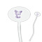 Design Your Own 7" Oval Plastic Stir Sticks - Clear