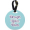 Design Your Own Plastic Luggage Tag - Round