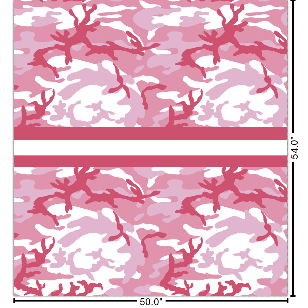 Custom Pink Camo Curtain Panel - Custom Size