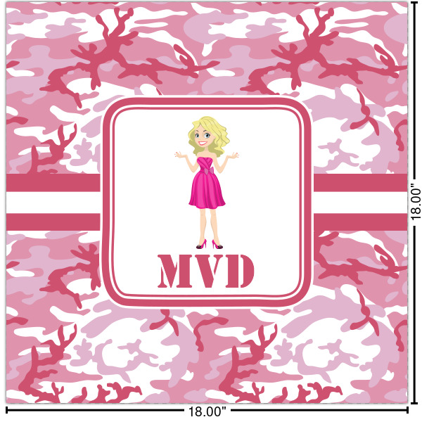 Custom Pink Camo Cabinet Decal - Medium (Personalized)