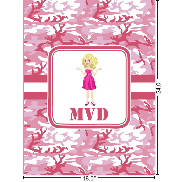 Custom Pink Camo Cabinet Decal - Large (Personalized)