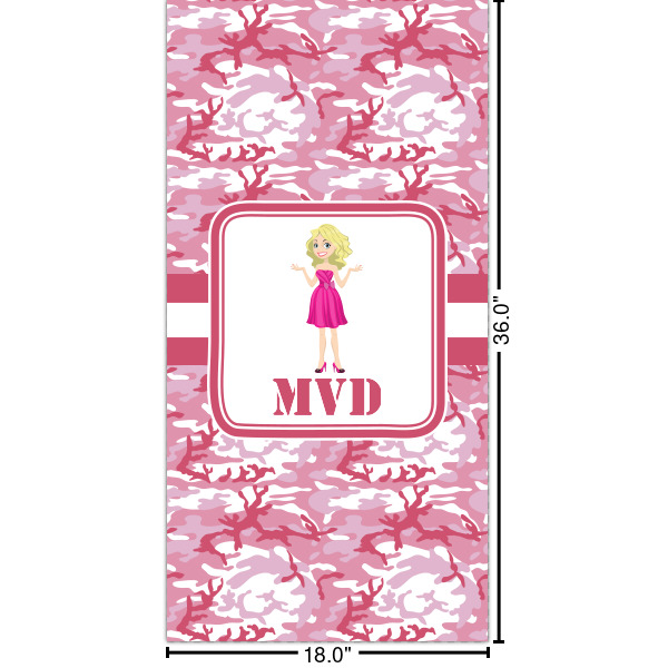 Custom Pink Camo Cabinet Decal - XLarge (Personalized)