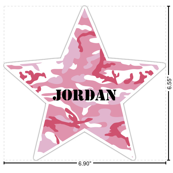 Custom Pink Camo Twill Iron On Patch - Custom Shape - X-Large (Personalized)