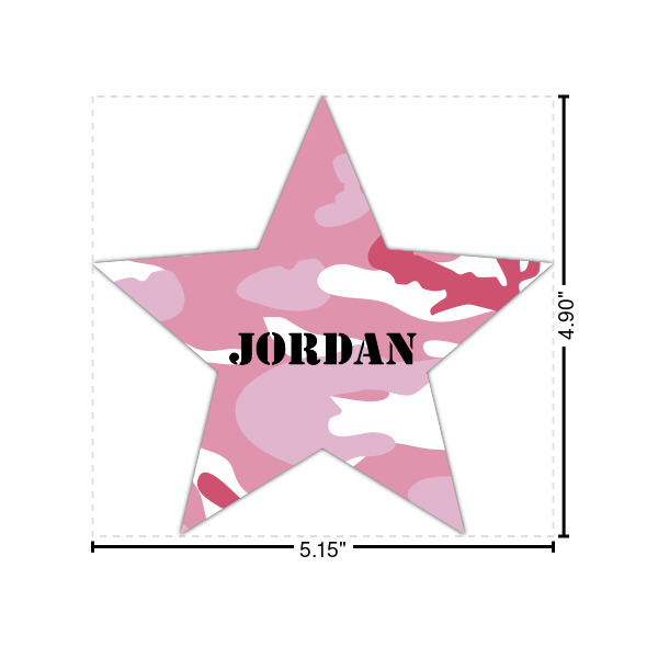 Custom Pink Camo Laptop Decal (Personalized)