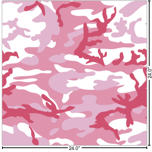 Custom Pink Camo Wallpaper & Surface Covering (Water Activated 24"x 24" Sample)