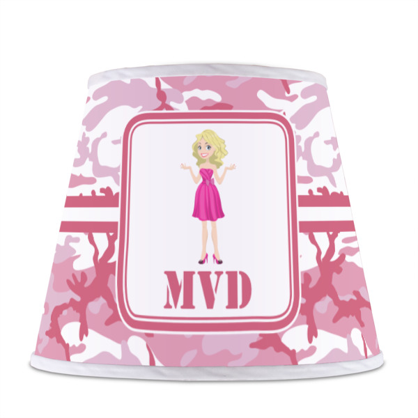 Custom Design - Poly Film Empire Lampshade - Front View