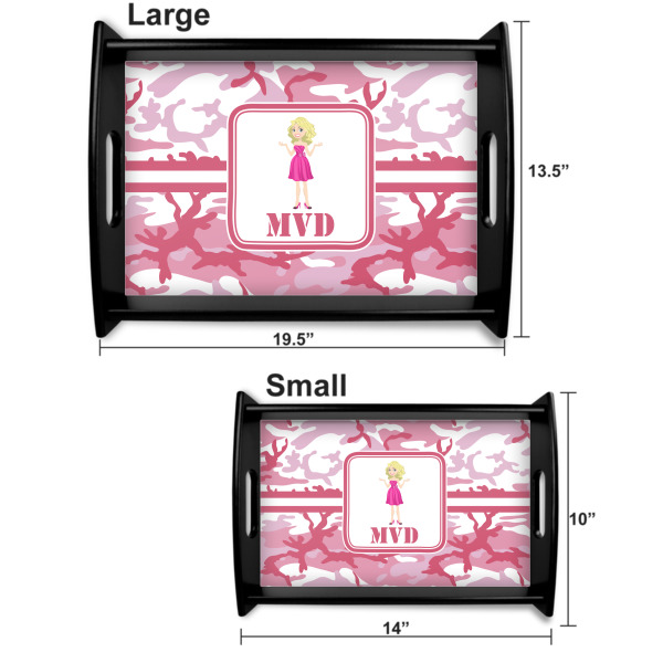 Custom Design - Serving Tray Black Sizes