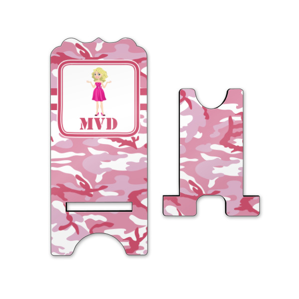 Custom Design - Stylized Phone Stand - Front & Back - Small