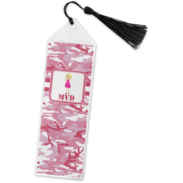 Custom Pink Camo Book Mark w/Tassel (Personalized)