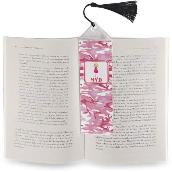 Custom Design - Bookmark w/ Tassel - In Book