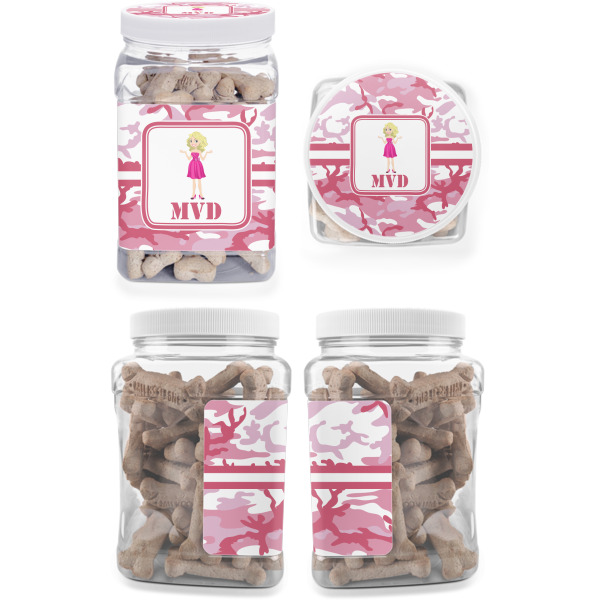 Custom Design - Pet Treat Jar - Multiple Angles