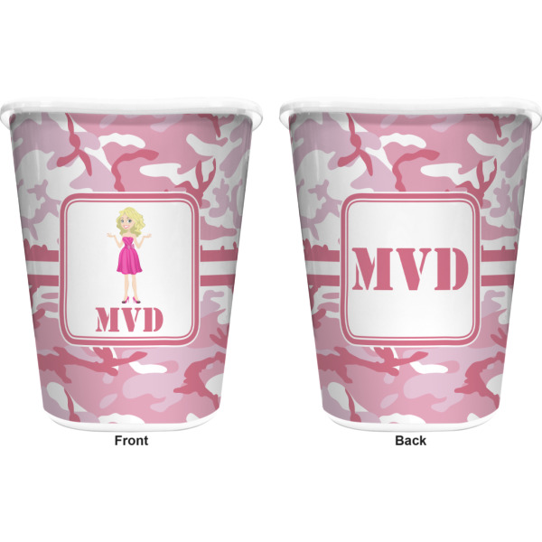 Custom Design - Waste Basket - White - Double Sided - Approval