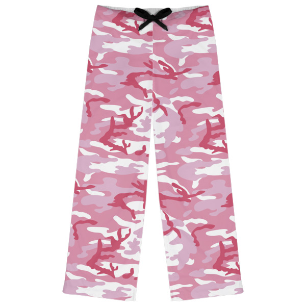 Custom Pink Camo Womens Pajama Pants