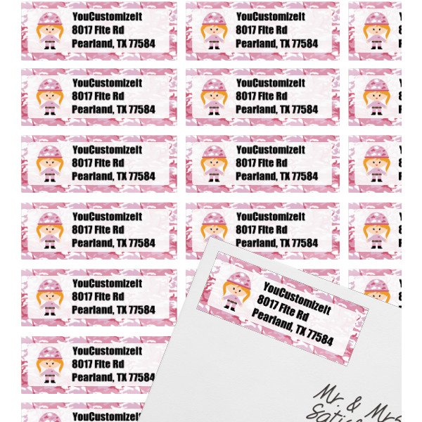 Custom Design - Mailing Label on Envelope - Multiple Labels