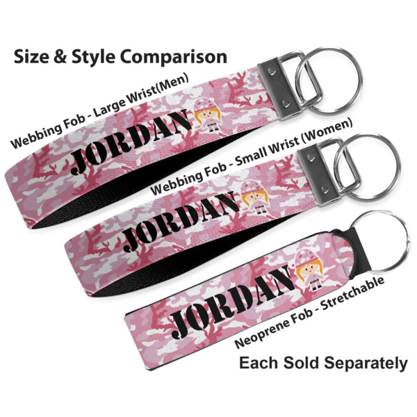 Custom Design - Multiple Key Ring comparison sizes