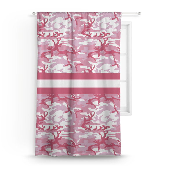 Custom Pink Camo Curtain