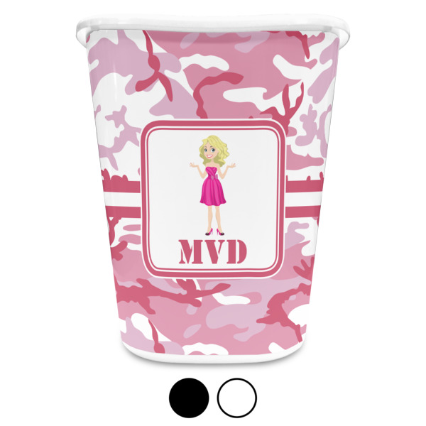 Custom Design - Waste Basket - Both Colors - Front