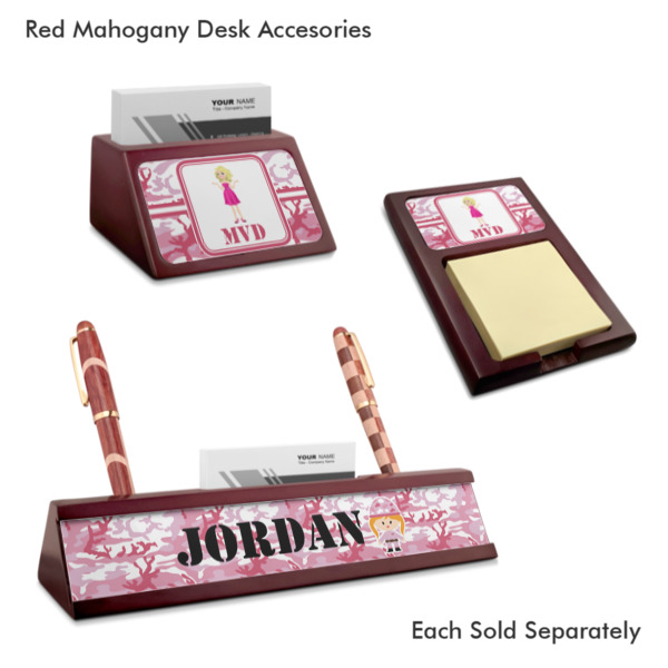 Custom Design - Mahogany Desk Accessories