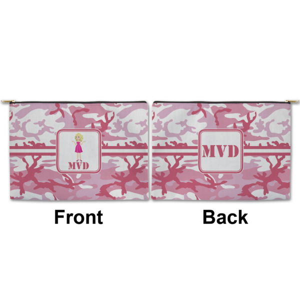 Custom Design - Large Zipper Pouch Approval (Front and Back)