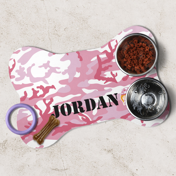 Custom Design - Dog Bone Shaped Mat Lifestyle