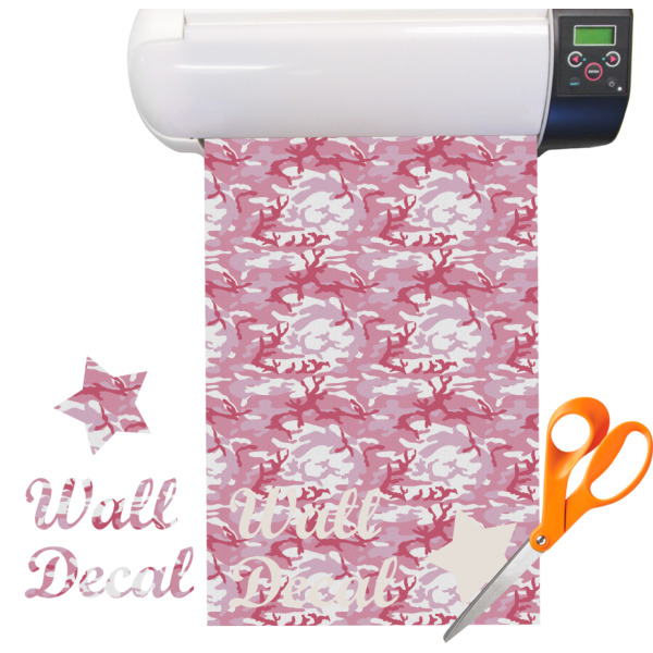 Custom Pink Camo Vinyl Sheet (Re-position-able)
