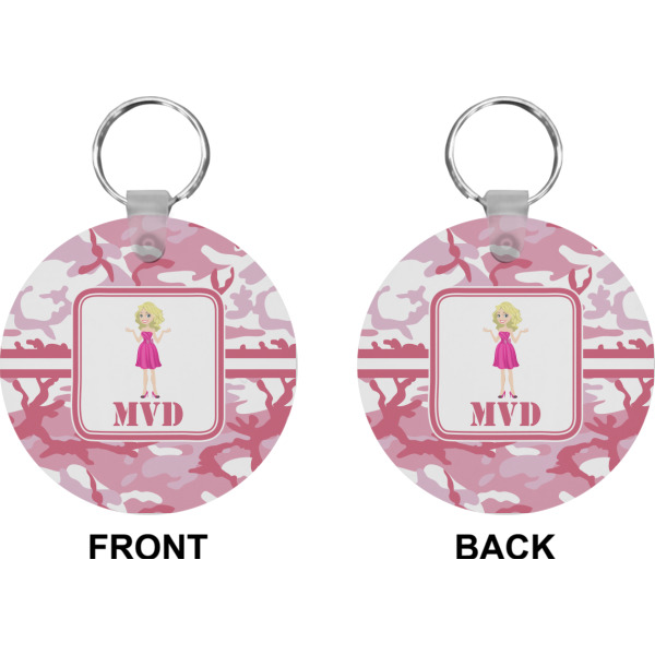 Custom Design - Circle Keychain (Front + Back)