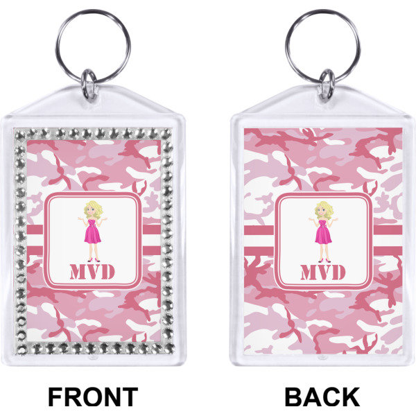 Custom Design - Bling Keychain (Front + Back)