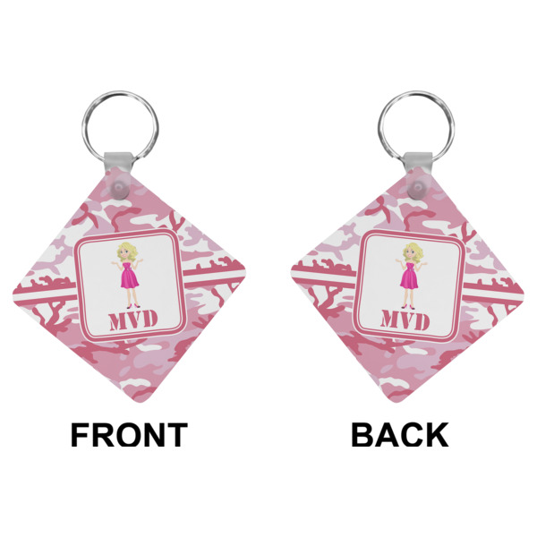 Custom Design - Diamond Keychain (Front + Back)