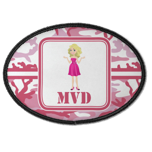 Custom Design - Iron On Patch - Oval - Front