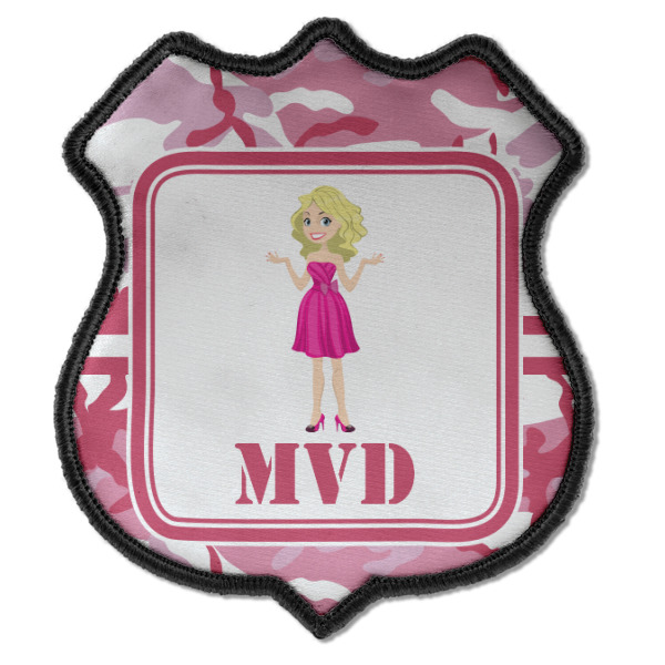 Custom Design - Iron On Patch - Shield - Style C - Front